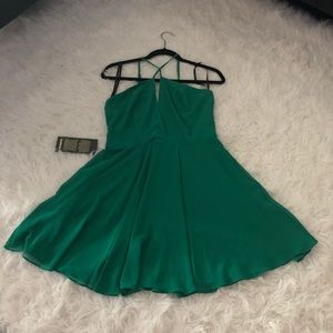 bebe Cross Front Skater Dress